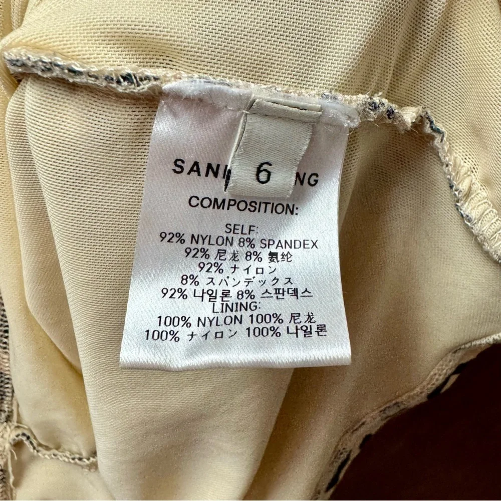 Sandy Liang Lily Leopard Print Sleeveless Ruched Mini Dress Bodycon 6 - Picture 8 of 15